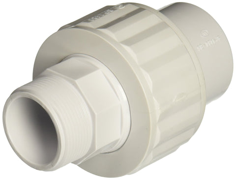 Hayward SP1484 1-1/2-Inch MIP by 1-1/2-Inch Socket White ABS Full-Flo Self-Aligning Double End Male/Female Union
