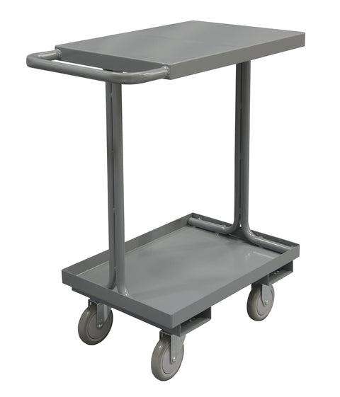 Durham EAS-1836-95 Utility Cart with 2 Shelves, 18" x 32.5" Casters