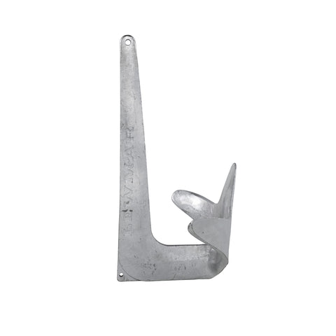 Lewmar Galvanized Steel Claw Anchor 4.4 lbs. for Boats 17'-23', Bruce-Style Claw for Quick Setting, Bow Roller Compatible, Measures 14-3/16” L x 9-7/16” W x 5-1/4” H - 2020202242