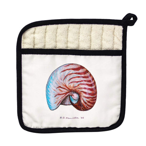 Betsy Drake PT118 Nautilus Shell Pot Holder