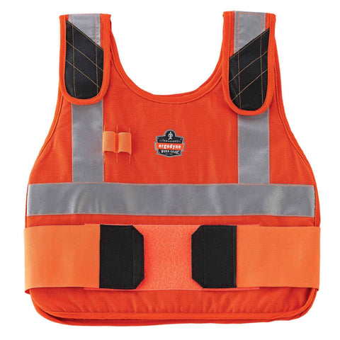 Replacement Vest for Ergodyne Chill Its 6215, Vest Only, Cooling Ice Packs Sold Separately, S/M, Orange