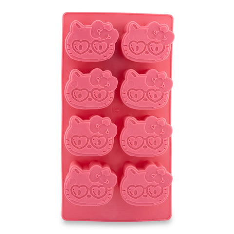 Sanrio Hello Kitty Hearts Flexible Silicone Ice Cube Tray In Character Shapes | Reusable Ice Mold For Freezer | Makes 8 Cubes