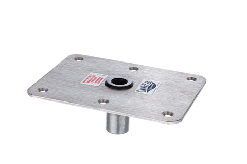 Attwood SP-66839 Swivl-Eze Lock'N-Pin Stainless Steel Non-Threaded Boat Seat Post Base, One Size