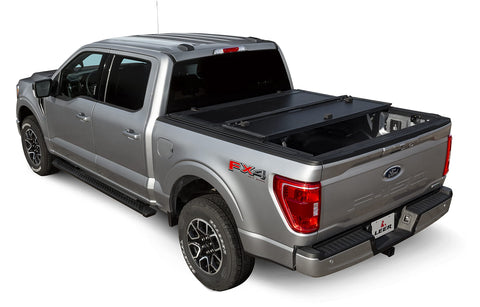LEER HF350M 3-Panel Folding Tonneau Cover, Fits 2004-2026 Ford F150 with 5'6" Truck Bed