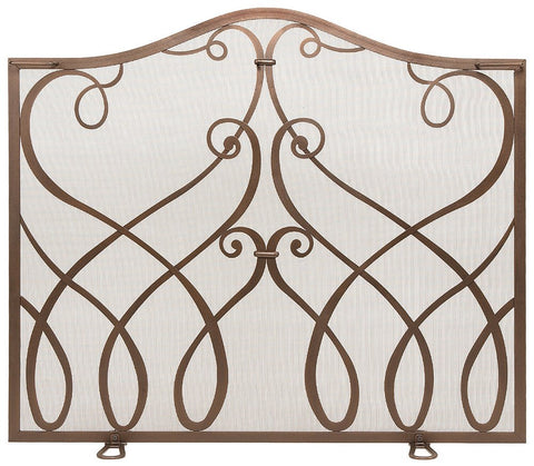 Minuteman International Cypher Decorative Fireplace Screen, Bronze