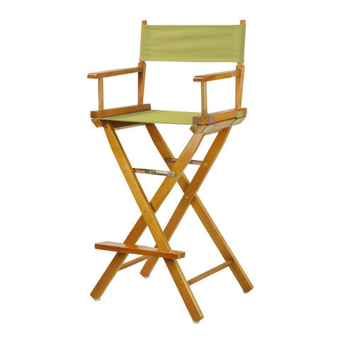 Casual Home 230-05/021-91 Director Chair 30" - Bar Height Honey OakFrame/Sage Canvas