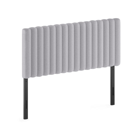Furinno Roanne Upholstered Tufted Headboard, Full, Glacier