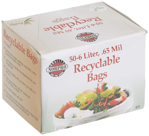 Norpro Recyclable Bags, 50 Pieces , 14in/35.5cm x 16in/40.5cm