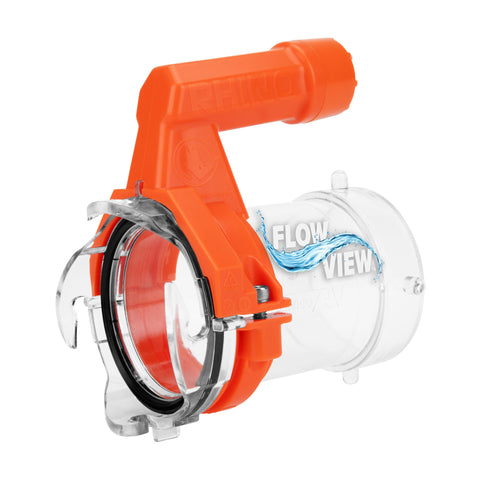 Camco Rhino RV Sewer Hose Extender PRO – 5? Sewer Hose Extension — Torque-Grip Handle with Built-in LED Flashlight — The Easiest Way to Connect Your RV Sewer Hose (39570)