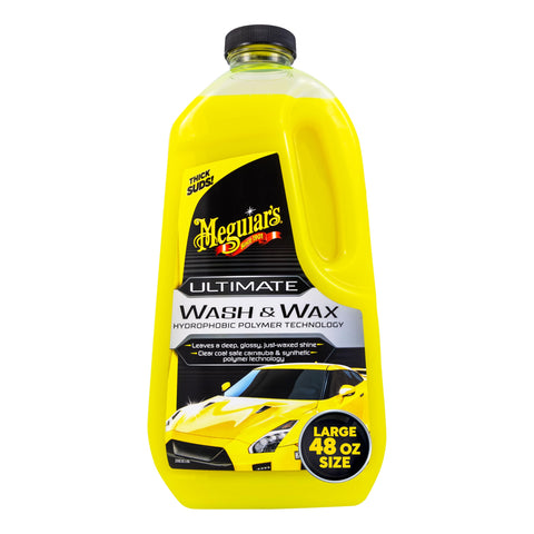 MEGUIAR'S Meguiar's G17748 Ultimate Wash & Wax, 48 oz, Yellow, 48 Ounces