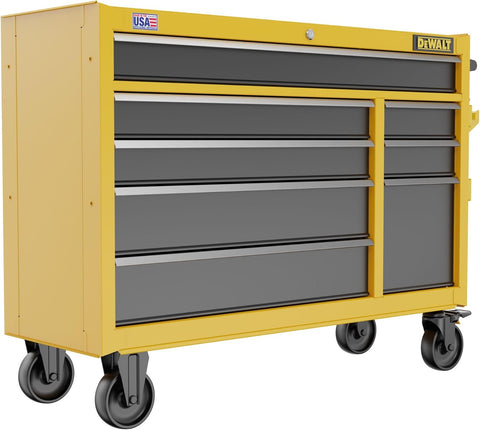 DEWALT Rolling Tool Chest with 8 Drawers, 52 Inch, 100lb Drawer Capacity, DEWALT Workshop Storage System Compatible (DWST52082)