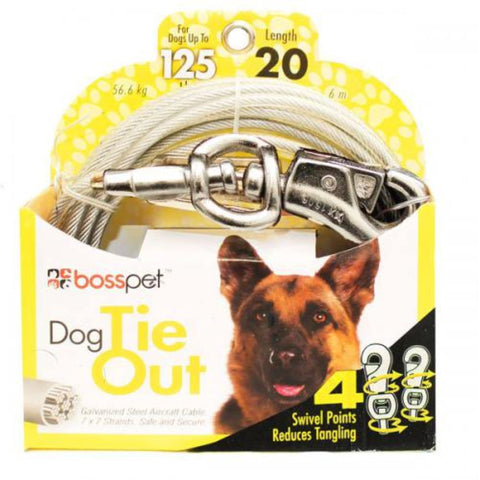 Boss Pet X-Large Dog Swivel Snap Tie Out 15ft