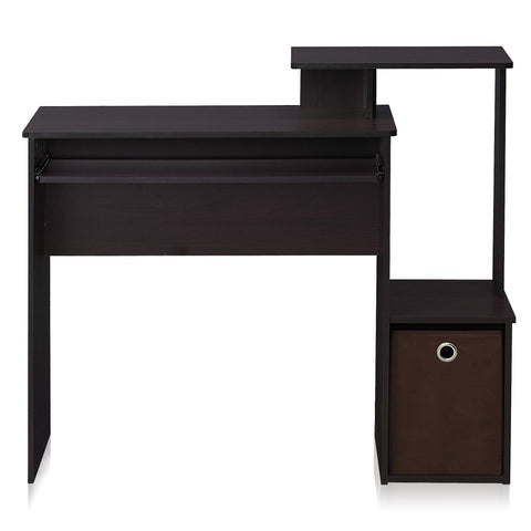 Furinno Econ Multipurpose Home Office Computer Writing Desk, regular, Dark Walnut