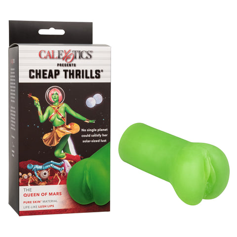CalExotics Cheap Thrills The Queen of Mars– Silicone Adult Male Sex Toy Sleeve – Green
