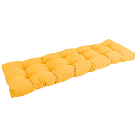 Blazing Needles Twill Tufted Bench Cushion, 60" x 19", Sunset 1 Count