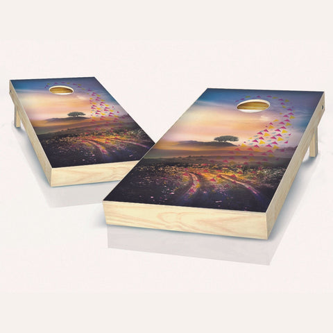Skip's Garage Dream Weaver Cornhole Set - 2x4 Boards (Corn Filled Bags) - Include Case + Hole + Edge + Score