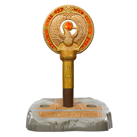 Indiana Jones and The Raiders of The Lost Ark Adventure Series Staff of Ra Headpiece Electronic Roleplay Talisman Costume Cosplay (F8033)