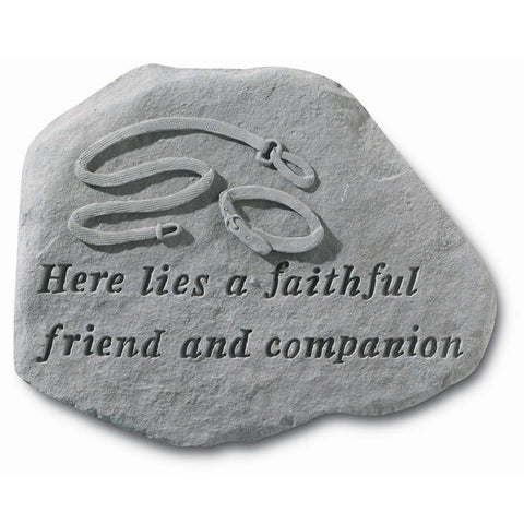 Kay Berry- Inc. 67920 Here Lies A Faithful Friend And Companion - Empty Collar Memorial - 15.5 Inches x 11.5 Inches