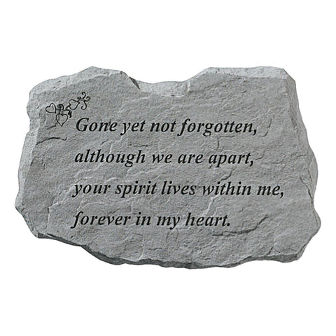 Design Toscano Gone Yet Not Forgotten: Cast Stone Memorial Garden Marker