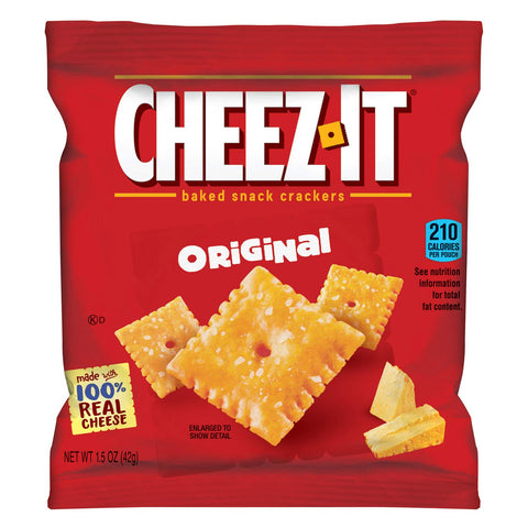 Sunshine 12233 Cheez-It Crackers, 1.5oz Single-Serving Snack Pack, 8/Box (KEB12233)