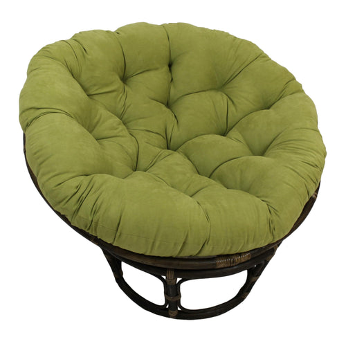 Blazing Needles Solid Microsuede Papasan Chair Cushion, 44