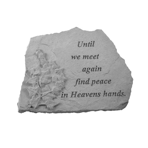 Kay Berry 7005 Until We Meet Again…with Ivy Memorial Garden Stone, Multicolor
