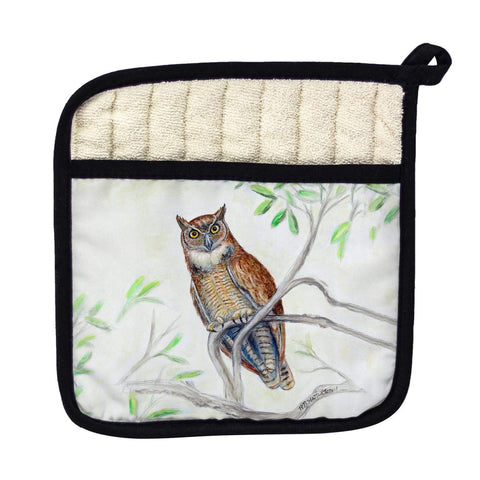Betsy Drake PT714 Great Horned Owl Pot Holder