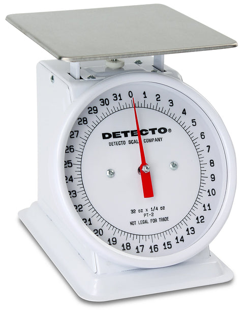 Detecto PT-2 Top Loading Fixed Dial Scale, 32 oz. Capacity, 5.75" x 5.75"
