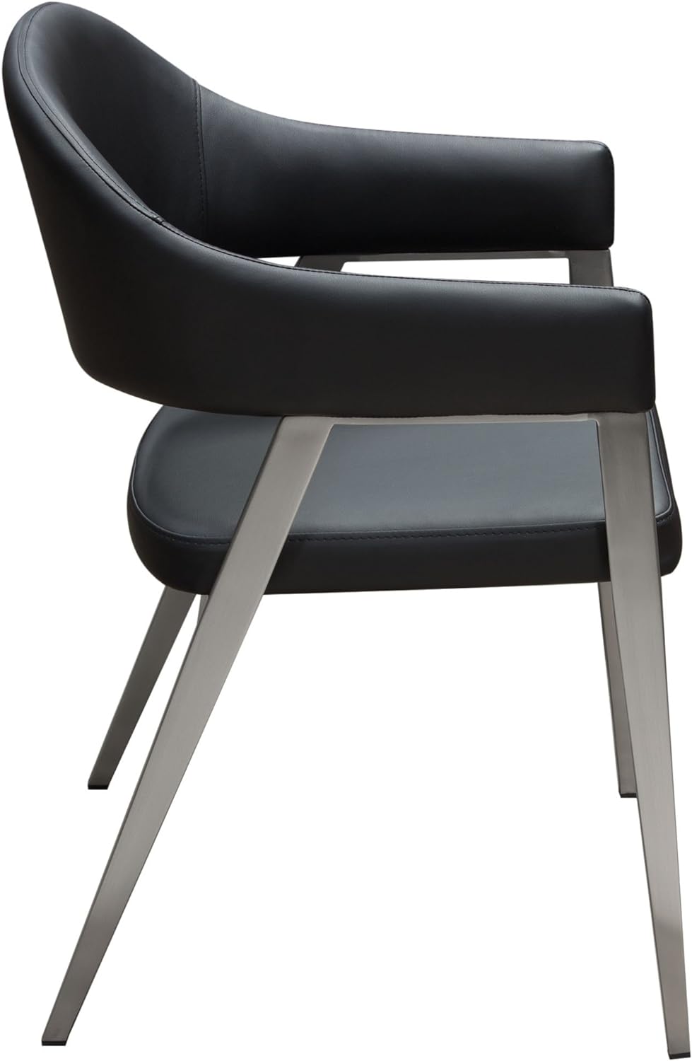 Diamond Sofa Adele Dining Chair in Black - Set of 2