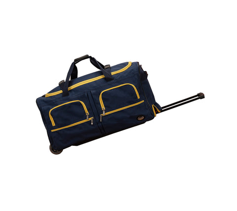 Rockland Rolling Duffel Bag, Navy, 30"