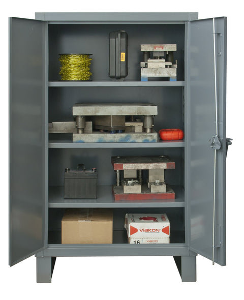 Durham Extra Heavy Duty Welded 12 Gauge Steel Lockable Storage Cabinet, HDC-243666-3S95, 1900 lbs Shelf Capacity, 24" Length x 36" Width x 36" Height, 3 Shelves