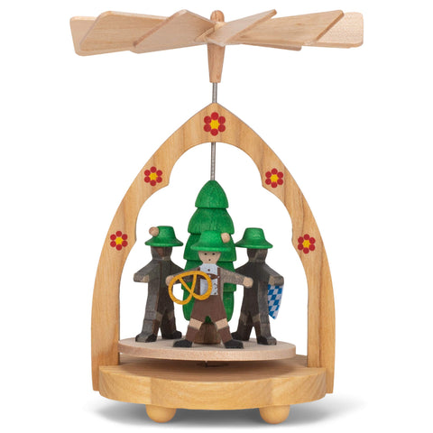 Alexander Taron 1727 Richard Glaesser Mini Pyramid-Bavarians-4.5" H W x 3" D, Brown