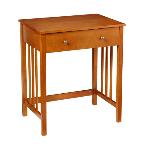 Convenience Concepts Designs2Go Mission Desk 26" - Contemporary Modern Office, Den Desk with Keyboard Drawer, Modern Vanity, Hall Table, Oak