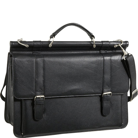 Black Leather Executive Briefcase (#42)