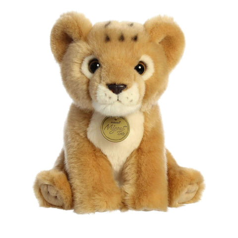 Aurora® Adorable Miyoni® Tots Lion Cub Stuffed Animal - Lifelike Details Make a Cherished Companion - Perfect for Decorating Bedrooms or Classrooms - Brown 7.5 Inches