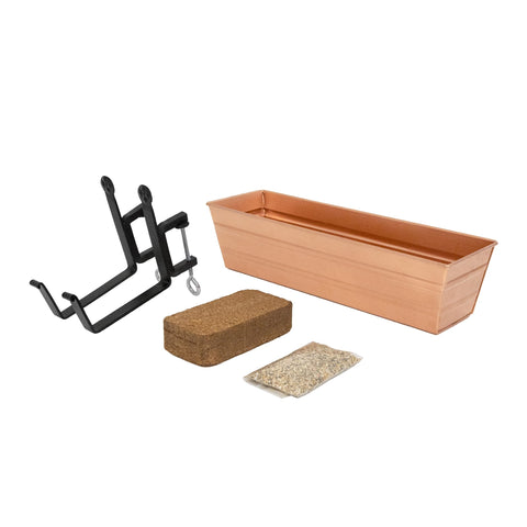 Bloom Box Garden Growing Kit Small Copper with Clamp-On Brackets
