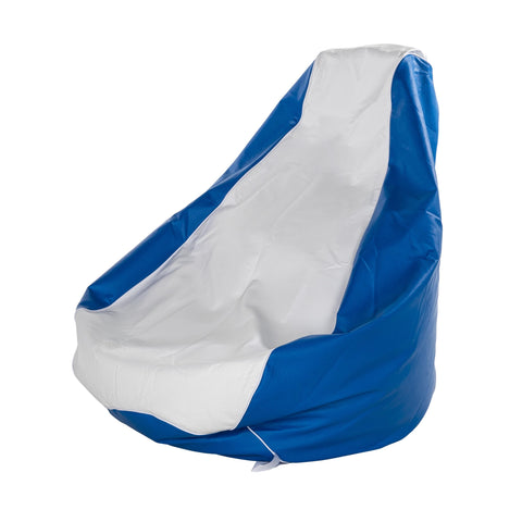 Taylor Made Marine Bean Bag Chair for Boats, Docks, Beaches, Marine Grade Vinyl, Twin-Zipper Design, Weather-Resistant, Water-Repellent, Carrying Handles, White/Blue – 2020193614