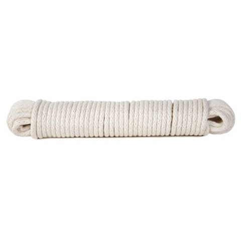 Koch Industries 5610725 Hank Cotton Polypropylene Solid Braided Clothesline, 7/32-Inch by 100-Feet, White