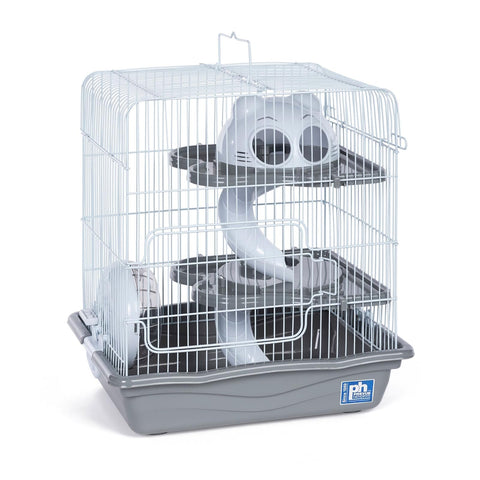 Prevue Pet Products Hamster Haven Cage - Gray, Spacious & Fun Hamster Home Small
