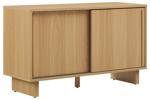 Crosley Furniture Gemma Medium Record Player Cabinet Turntable Stand, Storage for up to 200 Vinyl Records, White Oak