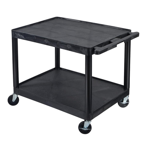 Luxor LP27-B 27"H AV Cart - Two Shelves