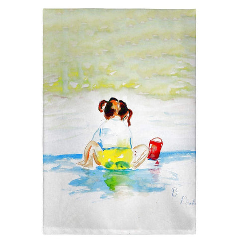 Betsy Drake GT729 Pigtails Playing Guest Towel