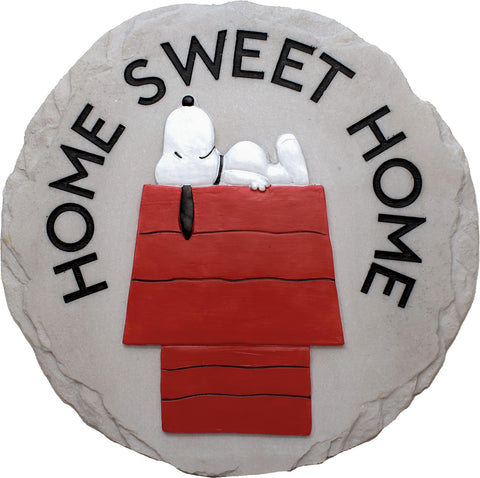 Spoontiques - Peanuts Home Stepping Stone - Decorative Garden Stone for Yard, Patio, Garden or Walkway - Outdoor or Indoor Home Decor (13447)