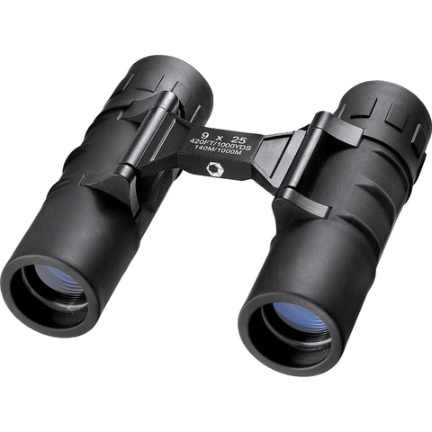 Barska Focus Free Compact Binoculars 9x25 – No Focus Needed, Fully Coated Optics, Waterproof Shockproof Armor, Lightweight Binoculars for Hiking, Birding, Sports, Travel