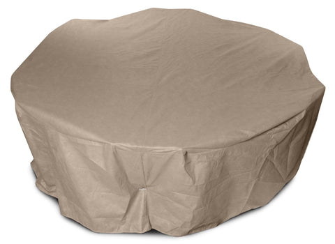 KoverRoos III 31252 72-Inch Round Dining Set Cover, 108-Inch Diameter by 28-Inch Height, Taupe