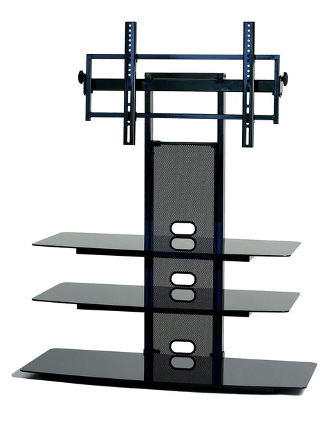 TransDeco TV Stand with Mount, 35 to 85", Black