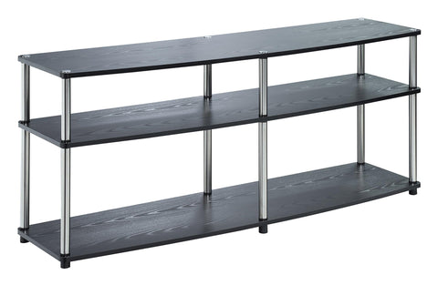 Convenience Concepts Designs2Go 3 Tier 60" TV Stand, Black