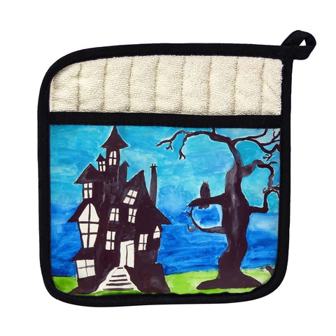 Betsy Drake PT1041 Haunted House Pot Holder