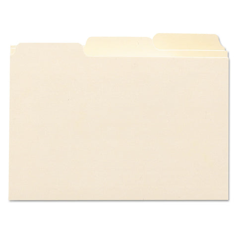 Smead Card Guide, Plain 1/3-Cut Tab (Blank), 6"W x 4"H, Manila, 100 per Box (56030)