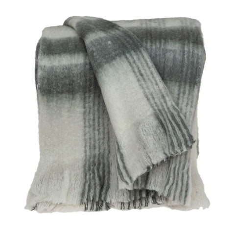 Parkland Collection Stella Transitional Gray 52" x 67" Woven Handloom Throw